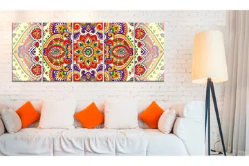 Tavla Colourful Ornament 200x80 - Artgeist sp. z o. o. - Inredning & dekor - Tavlor & konst - Canvastavla