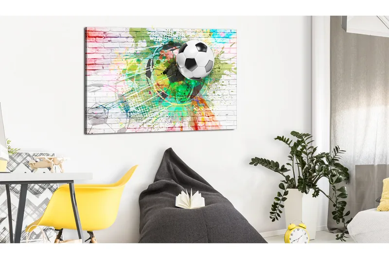 Tavla Colourful Sport (Football) 120x80 - Artgeist sp. z o. o. - Inredning & dekor - Tavlor & konst - Canvastavla