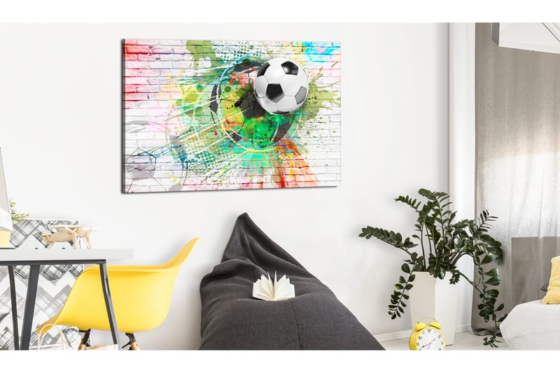 TAVLA Colourful Sport (Football) 90x60 - Artgeist sp. z o. o. - Inredning & dekor - Tavlor & konst - Canvastavla