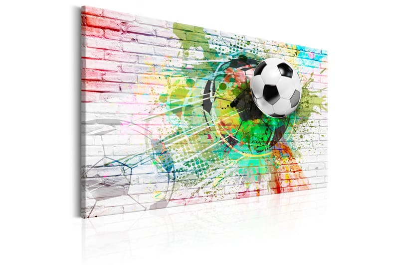 TAVLA Colourful Sport (Football) 90x60 - Artgeist sp. z o. o. - Inredning & dekor - Tavlor & konst - Canvastavla