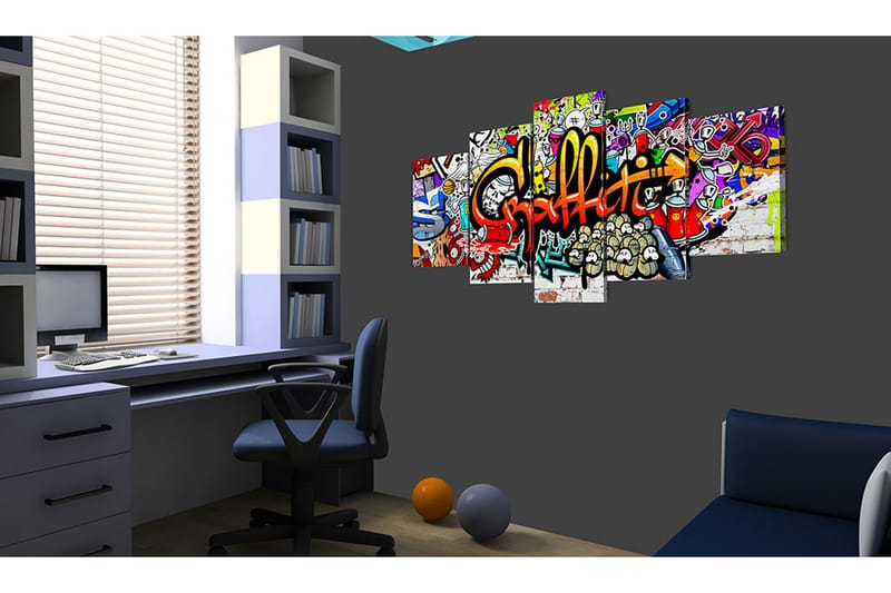 Tavla Colourful Style 200X100 Flerfärgad - Artgeist sp. z o. o. - Inredning & dekor - Tavlor & konst - Canvastavla