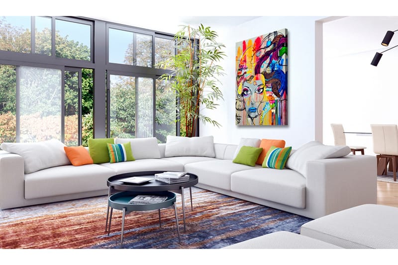 Tavla Colourful Thoughts 80x120 cm - Inredning & dekor - Tavlor & konst - Canvastavla