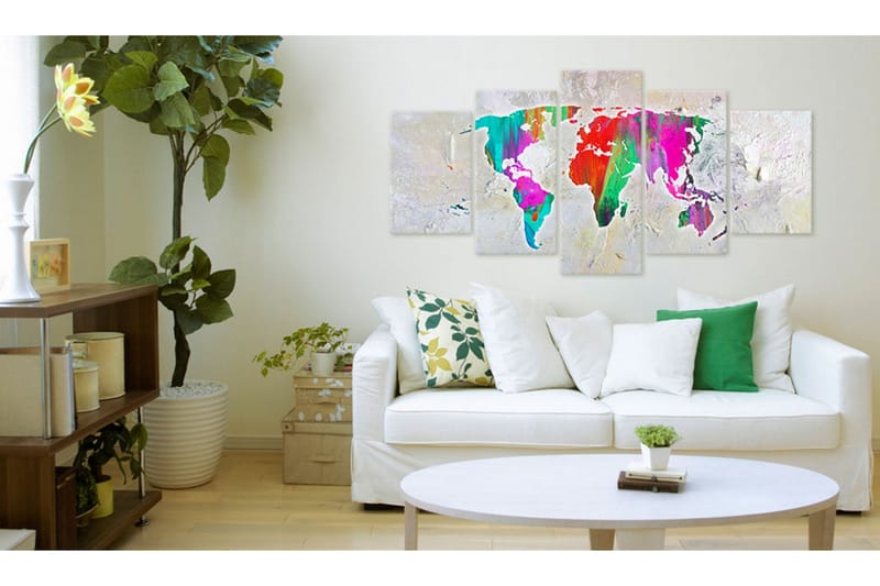 Tavla Colourful Planet 100x50 - Artgeist sp. z o. o. - Inredning & dekor - Tavlor & konst - Canvastavla