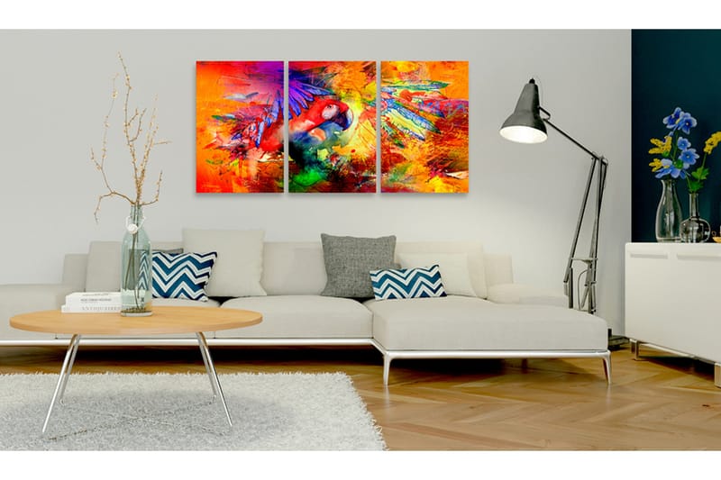 TAVLA Colourful Parrot 60x30, Artgeist sp. z o. o.