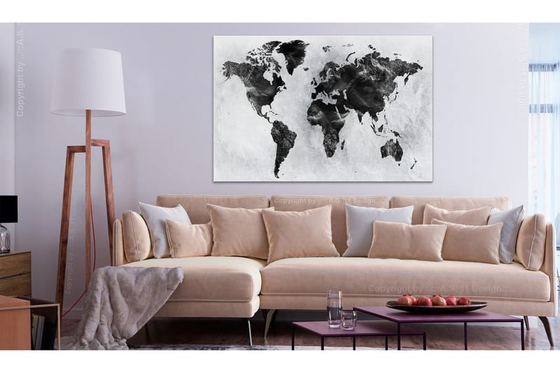 TAVLA Colourless World (1 Part) Wide 120x80, Artgeist sp. z o. o.