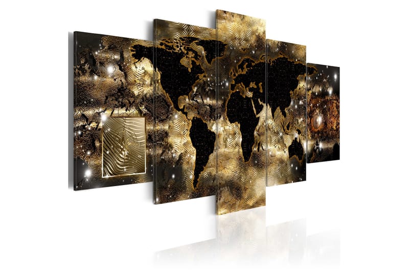 Tavla Continents Of Bronze 200x100, Artgeist sp. z o. o.