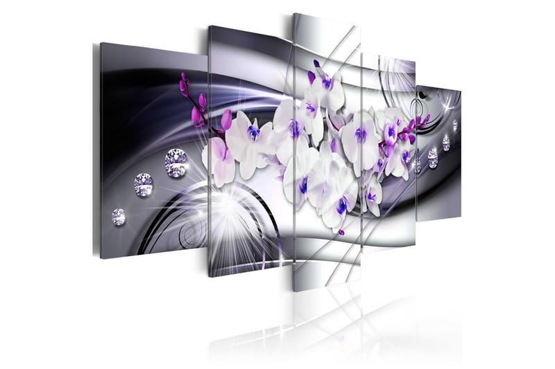 Tavla Coolness Of Orchid 100X50 Lila|Vit, Artgeist sp. z o. o.