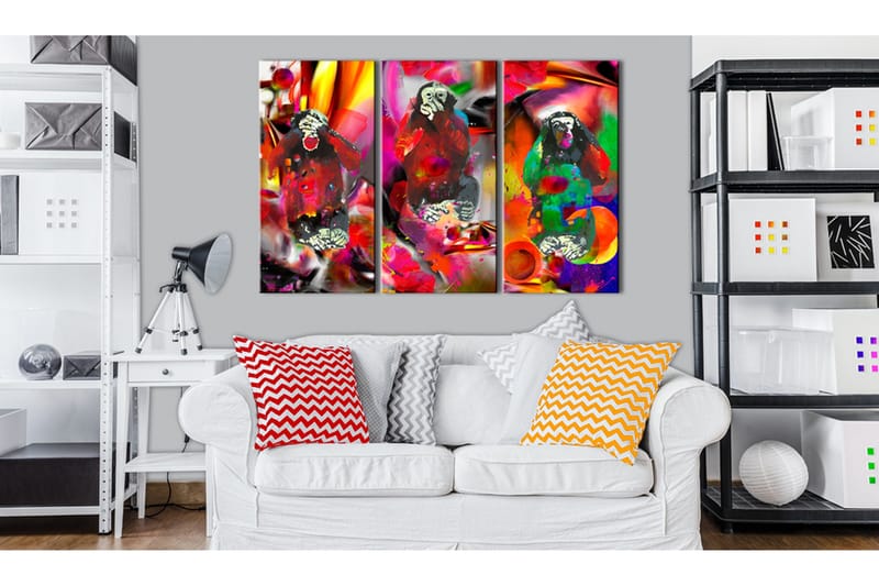 Tavla Crazy Monkeys triptych 90x60, Artgeist sp. z o. o.