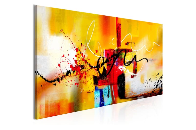 Tavla Crazy Serpentines 1 Part Orange Narrow 120x40, Artgeist sp. z o. o.