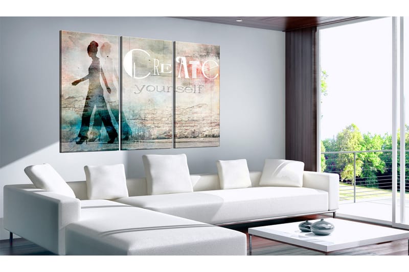 Tavla Create yourself triptych 90x60 - Artgeist sp. z o. o. - Inredning & dekor - Tavlor & konst - Canvastavla
