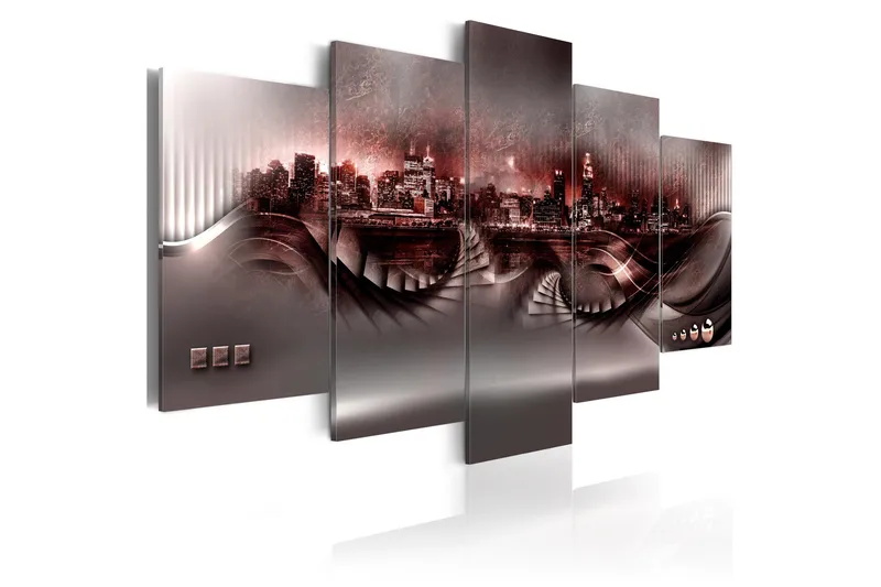 Tavla Crimson City 100x50, Artgeist sp. z o. o.