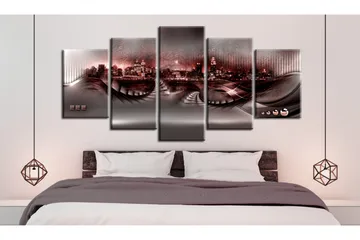 Tavla Crimson City 100x50 - Artgeist sp. z o. o. - Inredning & dekor - Tavlor & konst - Canvastavla