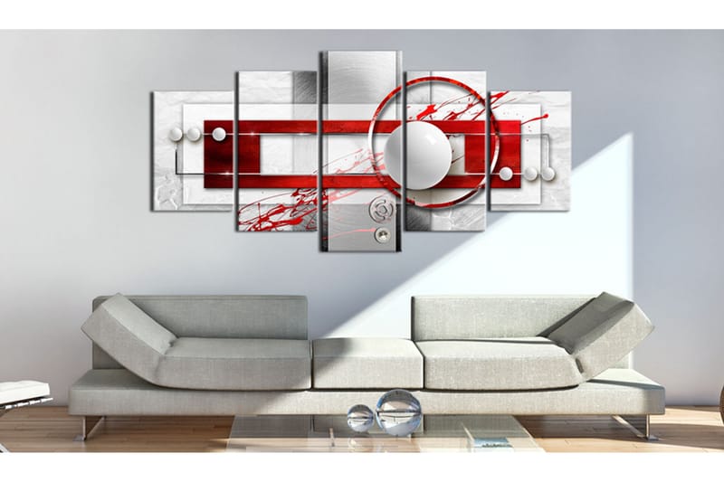 Tavla Crimson Energy 100X50 Röd|Vit - Artgeist sp. z o. o. - Inredning & dekor - Tavlor & konst - Canvastavla