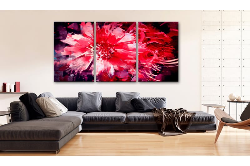 Tavla Crimson Flowers 120x60, Artgeist sp. z o. o.