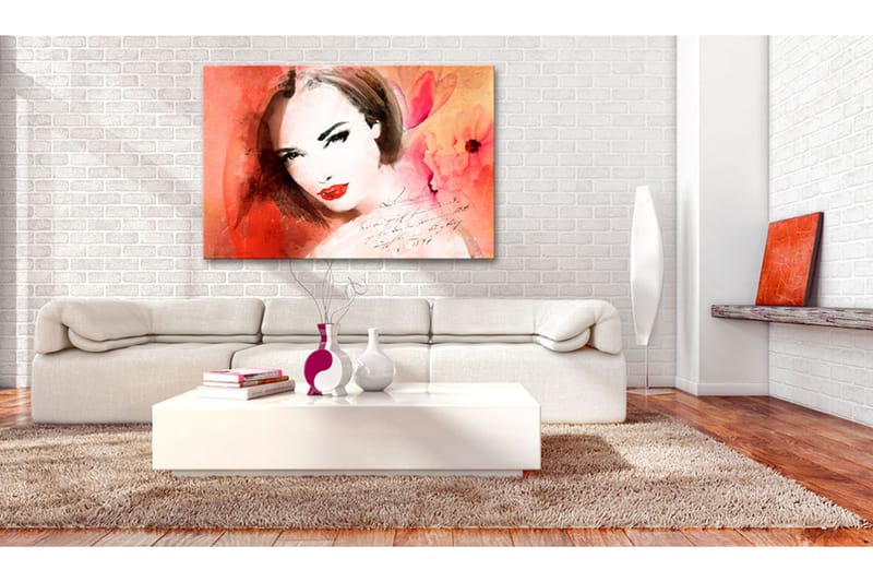 TAVLA Crimson Lady 120x80 - Artgeist sp. z o. o. - Inredning & dekor - Tavlor & konst - Canvastavla