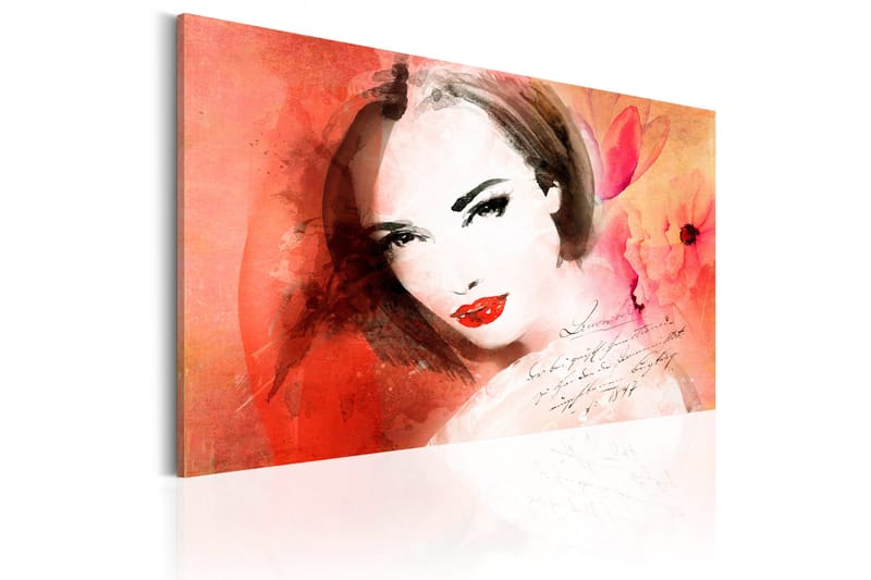 Tavla Crimson Lady 120x80 cm - Inredning & dekor - Tavlor & konst - Canvastavla