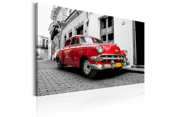 Tavla Cuban Classic Car (Red) 120x80 - Artgeist sp. z o. o. - Inredning & dekor - Tavlor & konst - Canvastavla