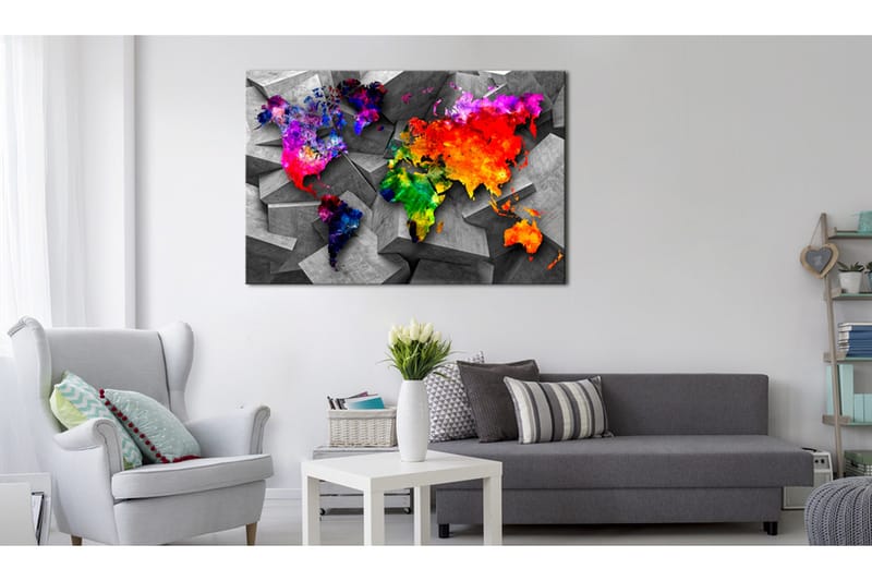TAVLA Cubic World 90x60, Artgeist sp. z o. o.