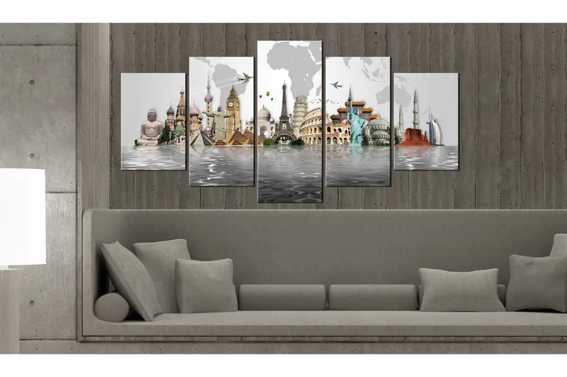Tavla Cultural Monuments 200x100 - Artgeist sp. z o. o. - Inredning & dekor - Tavlor & konst - Canvastavla