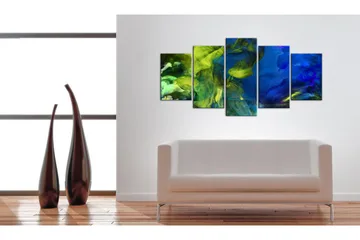 Tavla Dance Of Green Flames 100x50 - Artgeist sp. z o. o. - Inredning & dekor - Tavlor & konst - Canvastavla