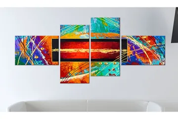 Tavla Dance Of Rainbow 200x90 - Artgeist sp. z o. o. - Inredning & dekor - Tavlor & konst - Canvastavla