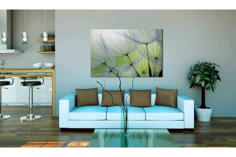 Tavla Dandelion In The Wind 60X40 Grön - Artgeist sp. z o. o. - Inredning & dekor - Tavlor & konst - Canvastavla