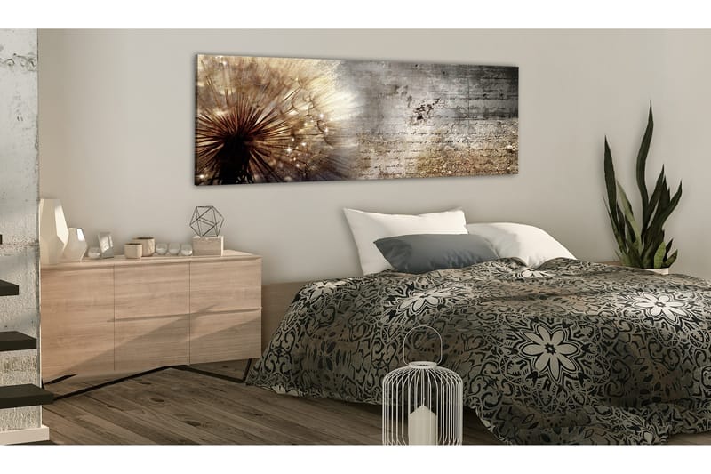 Tavla Dandelion On Concrete 120x40 - Artgeist sp. z o. o. - Inredning & dekor - Tavlor & konst - Canvastavla