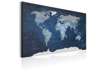Tavla Dark Blue World 120x80 - Artgeist sp. z o. o. - Inredning & dekor - Tavlor & konst - Canvastavla