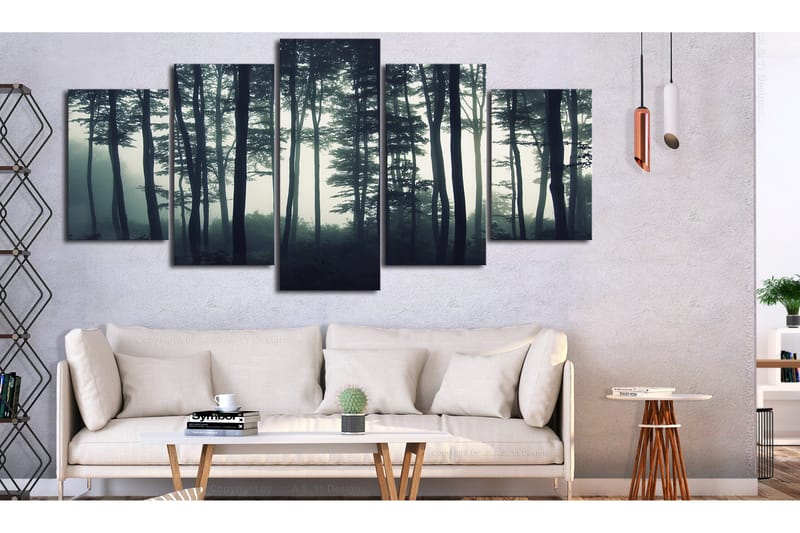 Tavla Dark Forest 5 Parts Wide 100x50 - Artgeist sp. z o. o. - Inredning & dekor - Tavlor & konst - Canvastavla