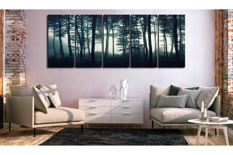 Tavla Dark Forest 5 Parts Narrow 200x80 - Artgeist sp. z o. o. - Inredning & dekor - Tavlor & konst - Canvastavla
