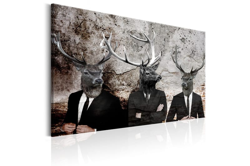 Tavla Deer in Suits 90x60 - Artgeist sp. z o. o. - Inredning & dekor - Tavlor & konst - Canvastavla