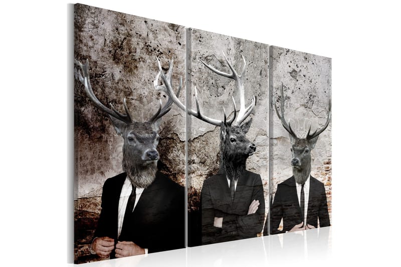 Tavla Deer In Suits 90x60, Artgeist sp. z o. o.