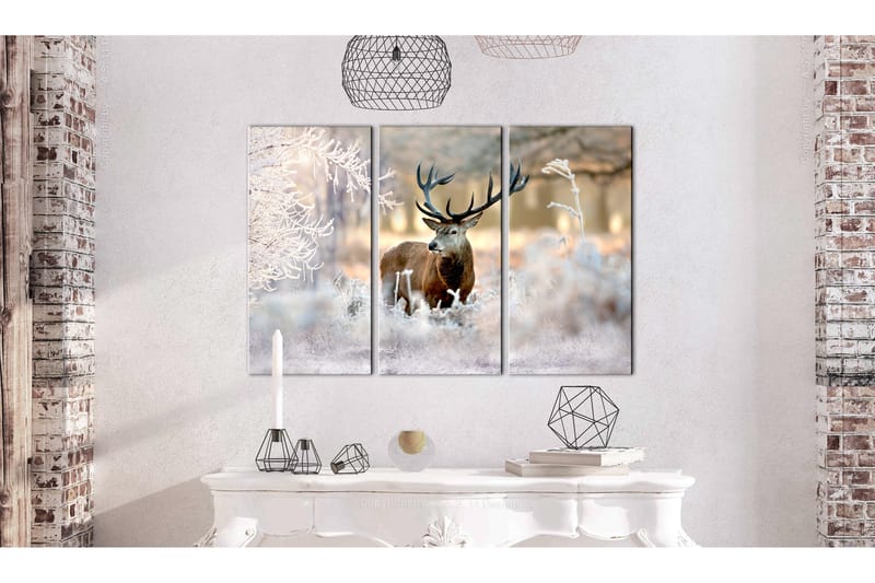 Tavla Deer In The Cold 120x80 - Artgeist sp. z o. o. - Inredning & dekor - Tavlor & konst - Canvastavla