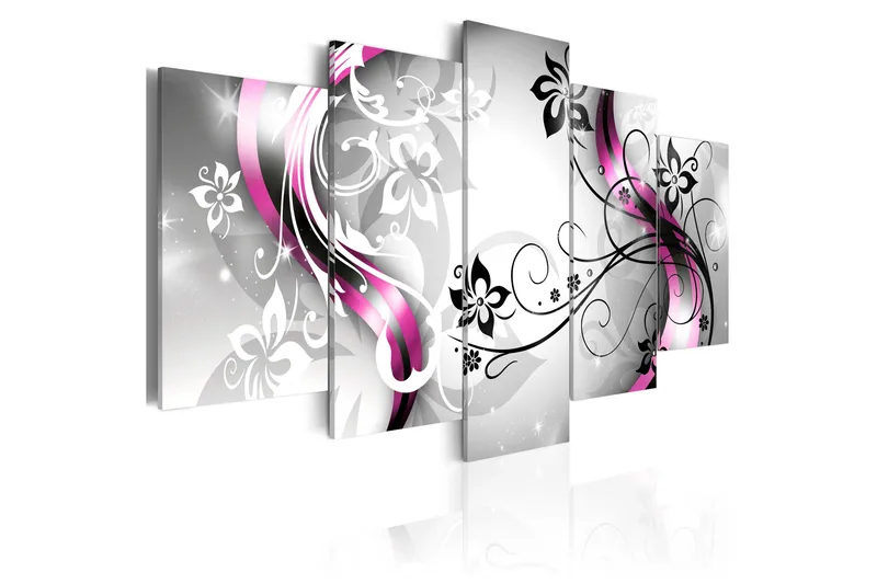 Tavla Delicate Elegance 100X50 Rosa|Vit, Artgeist sp. z o. o.