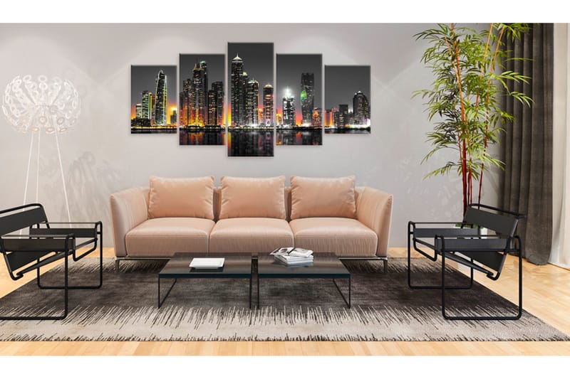 Tavla Desertic City 100X50 Flerfärgad|Vit - Artgeist sp. z o. o. - Inredning & dekor - Tavlor & konst - Canvastavla