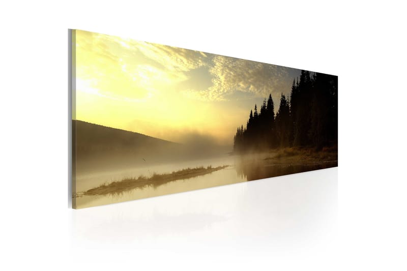 Tavla Dimma Över En Sjö 135x45 cm