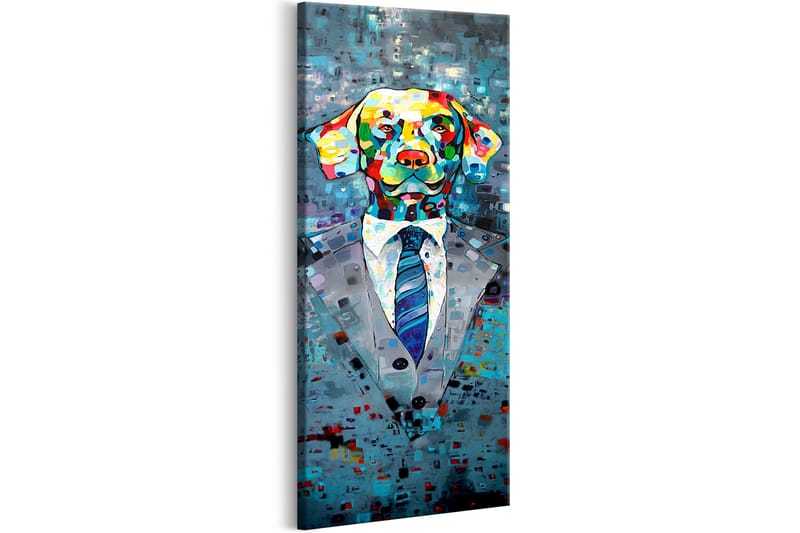 Tavla Dog in a Suit 40x120 - Inredning & dekor - Tavlor & konst - Canvastavla