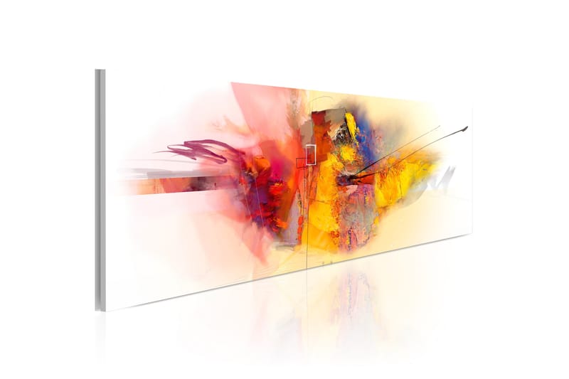 Tavla Dragon'S Fire 120X40 Flerfärgad|Vit Abstrakt - Artgeist sp. z o. o. - Inredning & dekor - Tavlor & konst - Canvastavla