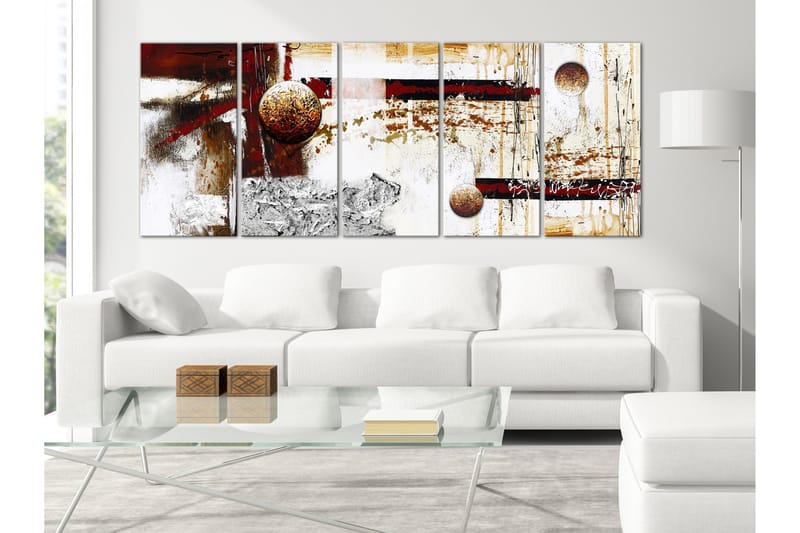 Tavla Dynamics In Space 5 Parts Narrow 225x90 - Artgeist sp. z o. o. - Inredning & dekor - Tavlor & konst - Canvastavla