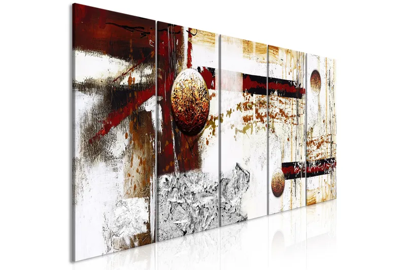 Tavla Dynamics In Space 5 Parts Narrow 225x90, Artgeist sp. z o. o.