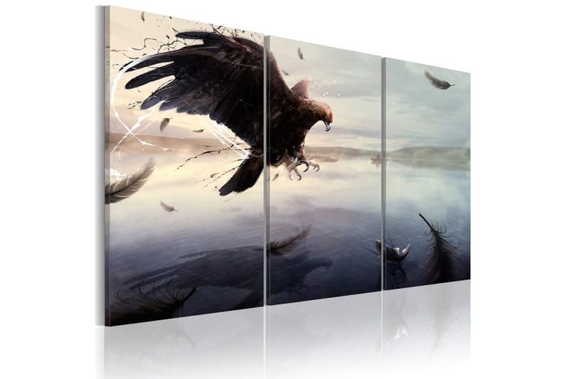 Tavla Eagle above the surface of a lake 90x60, Artgeist sp. z o. o.