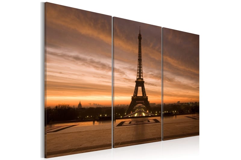 Tavla Eiffel Tower at dusk 90x60, Artgeist sp. z o. o.
