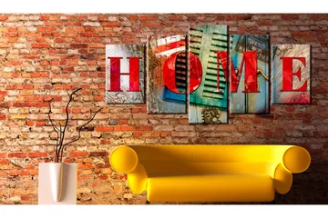 Tavla Elements Of Home 200x100 - Artgeist sp. z o. o. - Inredning & dekor - Tavlor & konst - Canvastavla