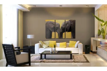 Tavla Elephant Kiss 120x80 - Artgeist sp. z o. o. - Inredning & dekor - Tavlor & konst - Canvastavla