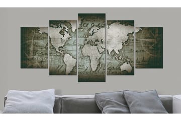 Tavla Emerald Map 200x100 - Artgeist sp. z o. o. - Inredning & dekor - Tavlor & konst - Canvastavla
