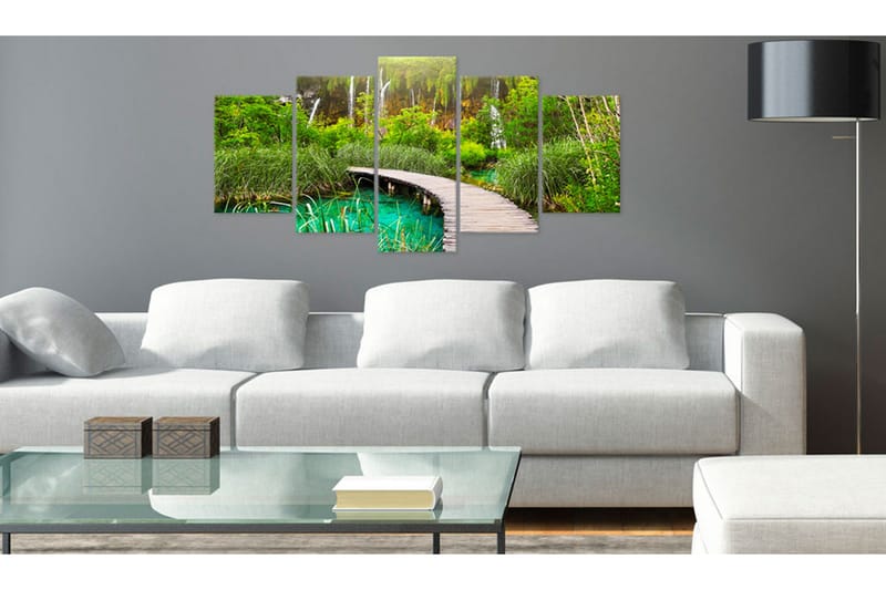 Tavla Emerald Trail 200x100 - Artgeist sp. z o. o. - Inredning & dekor - Tavlor & konst - Canvastavla