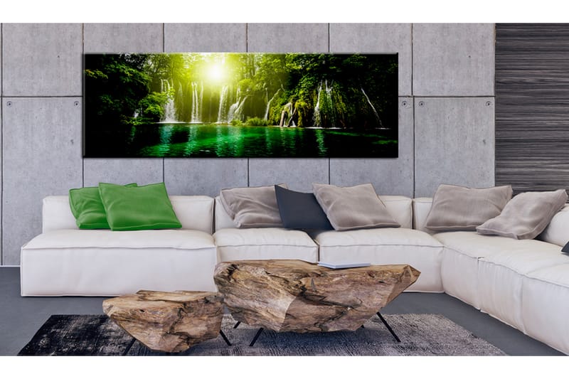TAVLA Emerald Treasure 135x45 - Artgeist sp. z o. o. - Inredning & dekor - Tavlor & konst - Canvastavla