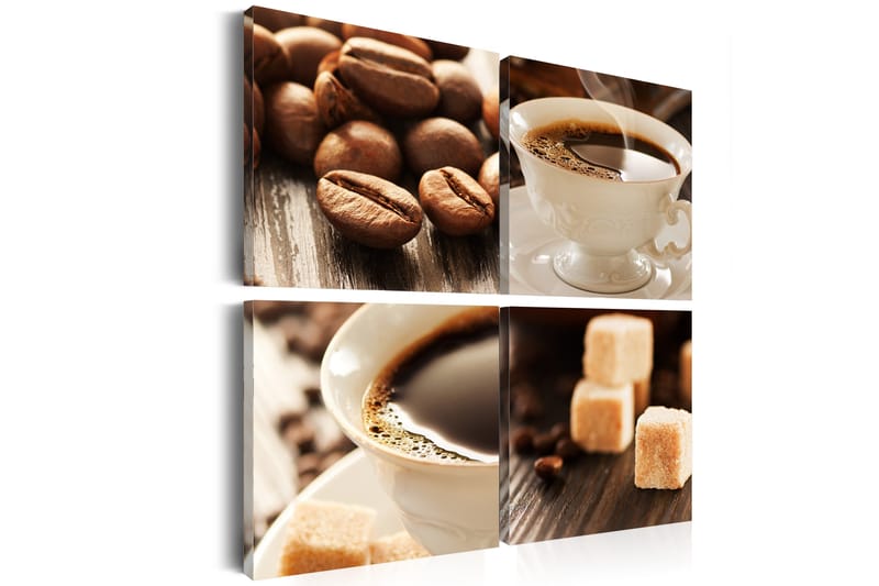 Tavla En Kopp Kaffe 80X80 Flerfärgad - Artgeist sp. z o. o. - Inredning & dekor - Tavlor & konst - Canvastavla