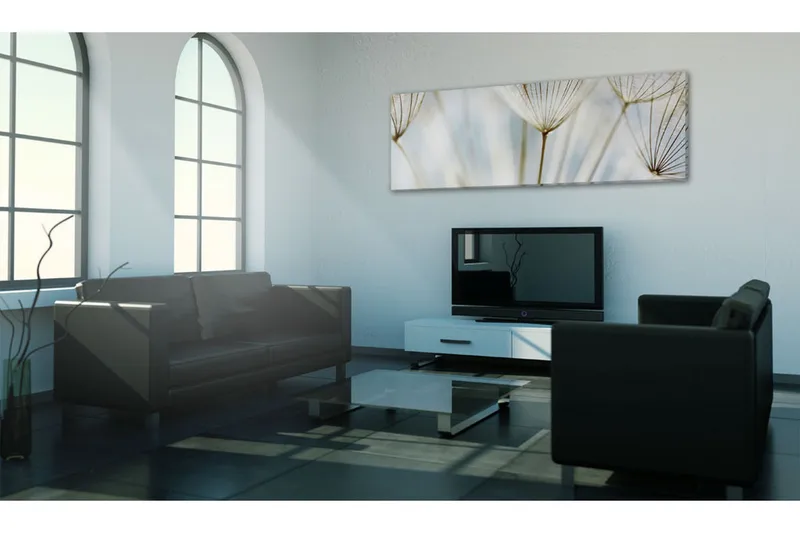 Tavla Ephemeral Moments 120X40 Vit Blommor - Artgeist sp. z o. o. - Inredning & dekor - Tavlor & konst - Canvastavla