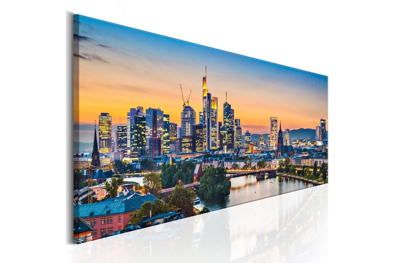 Tavla Evening In Frankfurt 135x45, Artgeist sp. z o. o.